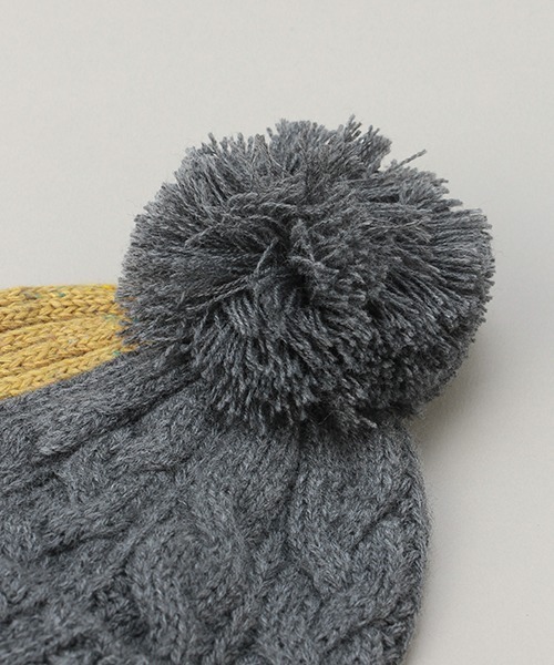 Love&Peace&Money（ラブアンドピースアンドマネー）の「色切替帽子（ニットキャップ/ビーニー・キッズ・グレー/ネイビー・L(52-56cm)/M(48-52cm)）」の14枚目の写真