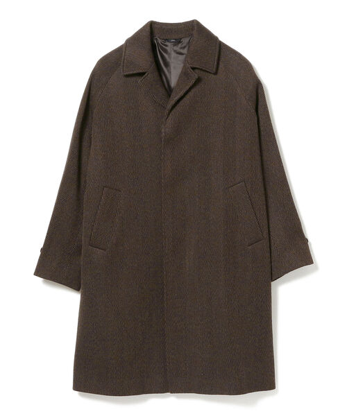HEVO(イーヴォ)の「【hevo / 別注 AMASTUOLA ヘリンボーン バルカラーコート】(その他アウター・メンズ・ネイビー/ダークブラウン・46/44/48/50)」の3枚目の写真