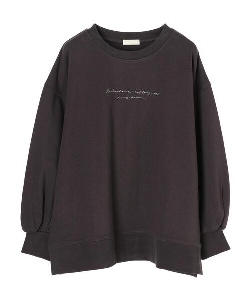 earth music&ecology(アースミュージックアンドエコロジー)の「ロゴ裏毛プルオーバー *(スウェット・レディース・チャコールグレー/ミント/ライトグレー・FREE)」の5枚目の写真