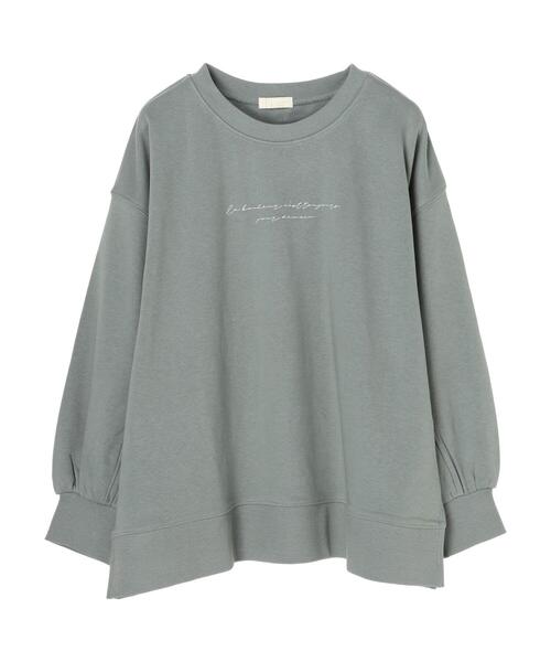 earth music&ecology(アースミュージックアンドエコロジー)の「ロゴ裏毛プルオーバー *(スウェット・レディース・チャコールグレー/ミント/ライトグレー・FREE)」の4枚目の写真