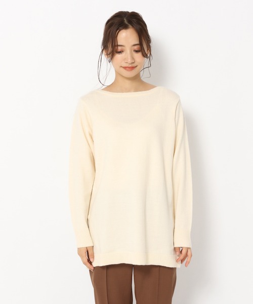 mysty woman（ミスティウーマン）の「ベストセットレイヤードニット 239011（ニット/セーター・レディース・オフホワイト/チャコール/モカ・FREE）」の14枚目の写真