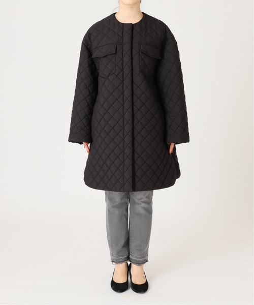 journal standard L'essage（ジャーナルスタンダードレサージュ）の「キルティングコート◆（その他アウター・レディース・ブラック/ベージュ・FREE）」の14枚目の写真