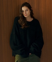 soerte | Oversize loopyarn knit / オーバーサイズブークレニット(ニット/セーター)