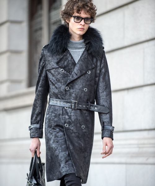 セール】DUOMO W/FUR-LEATHER LOOK(ドゥオ－モ ウィズ ファー-レザー