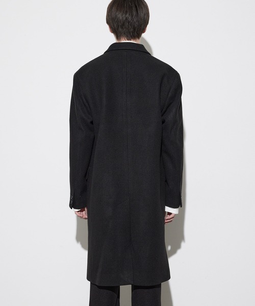 JUNRED（ジュンレッド）の「ソフトメルトンチェスターコート（チェスターコート・メンズ・ブラック/ダークブラウン/キナリ・LL/S/M/L）」の19枚目の写真