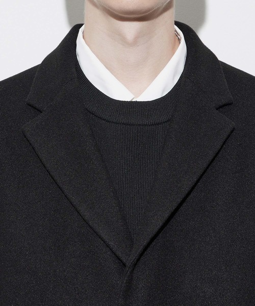 JUNRED（ジュンレッド）の「ソフトメルトンチェスターコート（チェスターコート・メンズ・ブラック/ダークブラウン/キナリ・LL/S/M/L）」の15枚目の写真