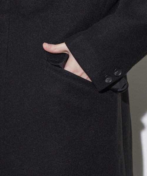 JUNRED（ジュンレッド）の「ソフトメルトンチェスターコート（チェスターコート・メンズ・ブラック/ダークブラウン/キナリ・LL/S/M/L）」の17枚目の写真