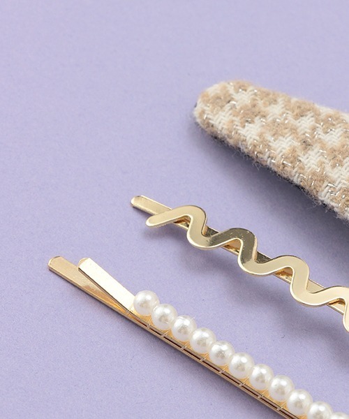 LOVETOXIC（ラブトキシック）の「パールピンSET（その他ヘアアクセサリー・キッズ・ブラック/アイボリー/モカ・FREE）」の7枚目の写真