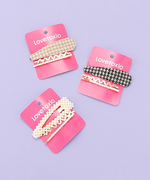 LOVETOXIC（ラブトキシック）の「パールピンSET（その他ヘアアクセサリー・キッズ・ブラック/アイボリー/モカ・FREE）」の8枚目の写真