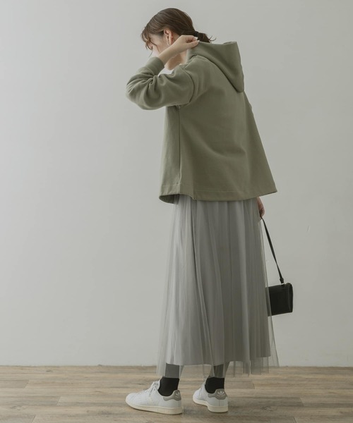 F by ROSSO（エフバイロッソ）の「F by ROSSO　チュールスカート（スカート・レディース・グレー/チェック・36/38）」の6枚目の写真