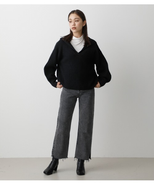 moussy - moussy セーラーカラーニット SAILOR COLOR KNIT TOPS/セーラーカラーニットトップス（ニット