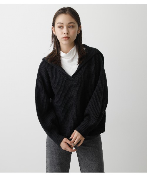 SAILOR COLOR KNIT TOPS/セーラーカラーニットトップス（ニット