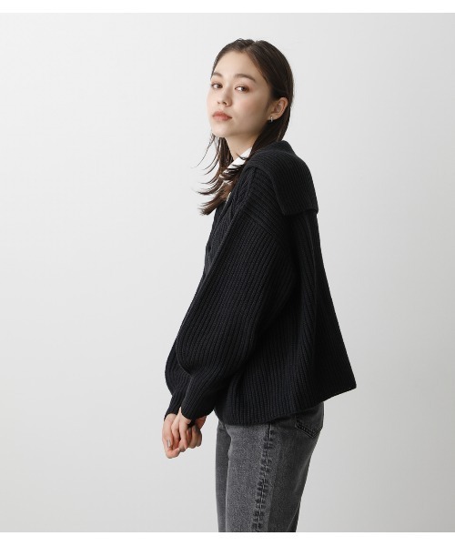 moussy - moussy セーラーカラーニット SAILOR COLOR KNIT TOPS/セーラーカラーニットトップス（ニット