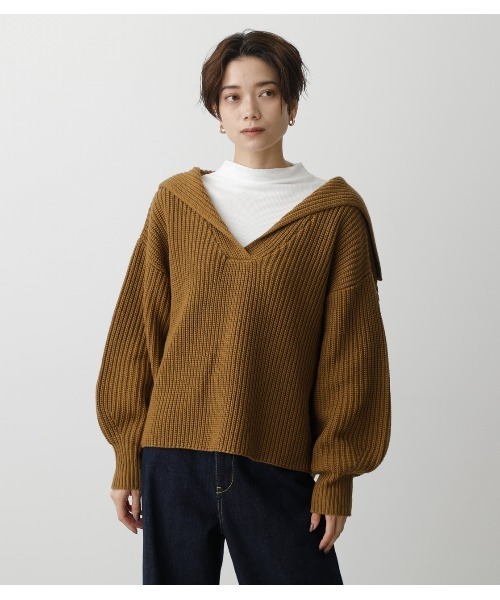 SAILOR COLOR KNIT TOPS/セーラーカラーニットトップス（ニット