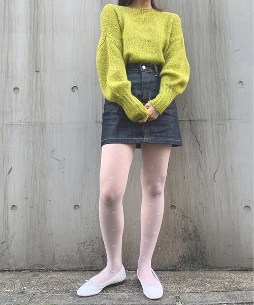 Charles Chaton（シャルルシャトン）の「big arm ニットプルオーバー（ニット/セーター・レディース・ピンク/グリーン・FREE）」の3枚目の写真