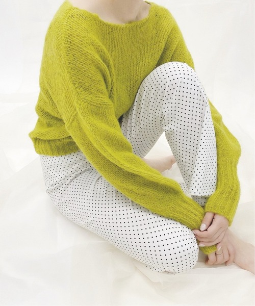 Charles Chaton（シャルルシャトン）の「big arm ニットプルオーバー（ニット/セーター・レディース・ピンク/グリーン・FREE）」の13枚目の写真
