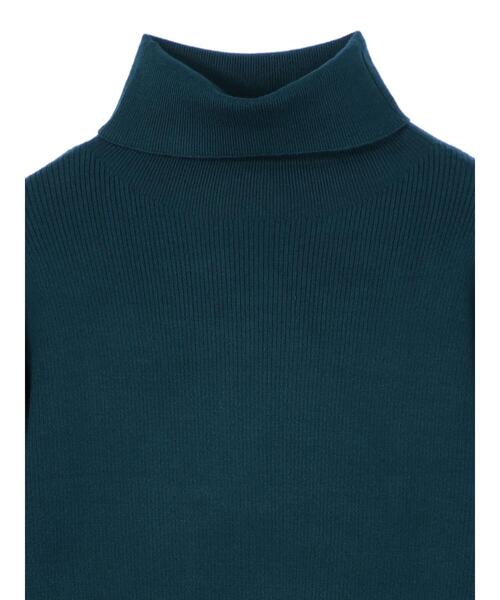 AMERICAN HOLIC(アメリカンホリック)の「リブタートルネックプルオーバー(ニット/セーター・レディース・ブラウン/ブラック/ブルーグリーン/オフホワイト・S/L/M)」の13枚目の写真