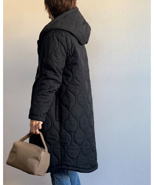 Ritzy（リッツィー）の「2way軽量アウター 中綿キルティングライトアウター（ダウンジャケット/コート・レディース・ブラック/カーキ/ネイビー・FREE）」の20枚目の写真