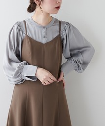 【WEB限定カラー有り】ヨーク×ギャザーデザイン2WAYブラウス