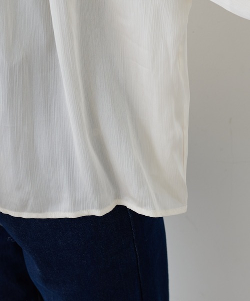 natural couture(ナチュラルクチュール)の「【WEB限定カラー有り】ヨーク×ギャザーデザイン2WAYブラウス(シャツ/ブラウス・レディース・ベージュ/グレー/アイボリー/その他1/その他2・FREE)」の21枚目の写真