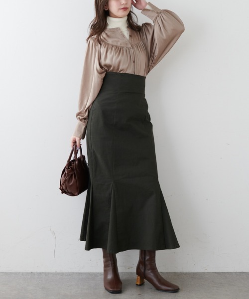 natural couture(ナチュラルクチュール)の「【WEB限定カラー有り】ヨーク×ギャザーデザイン2WAYブラウス(シャツ/ブラウス・レディース・ベージュ/グレー/アイボリー/その他1/その他2・FREE)」の15枚目の写真