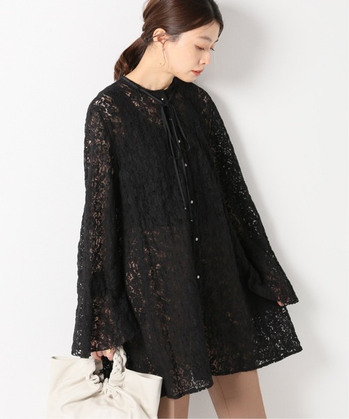 IENA イエナ　シルクデザインブラウス IENA ブラウス シャツ ウォッシャブル シルクシャツ レディース