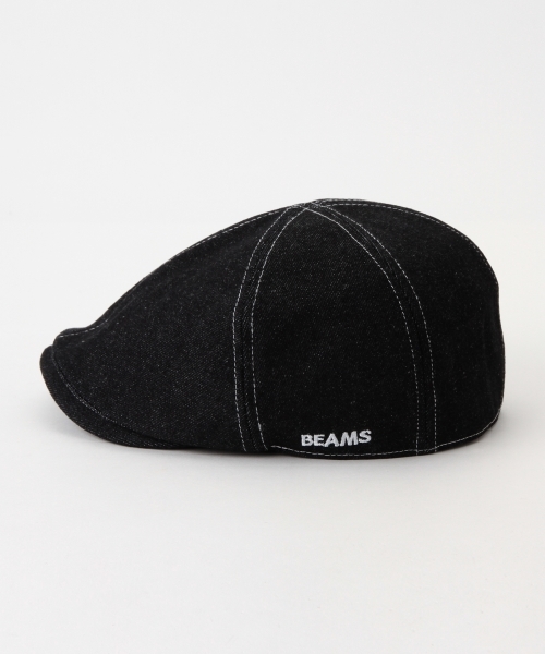BEAMS(ビームス)の「BEAMS / 6パネル デニム ハンチング(ハンチング/ベレー帽・メンズ・ブラック/インディゴブルー・ONE SIZE)」の9枚目の写真