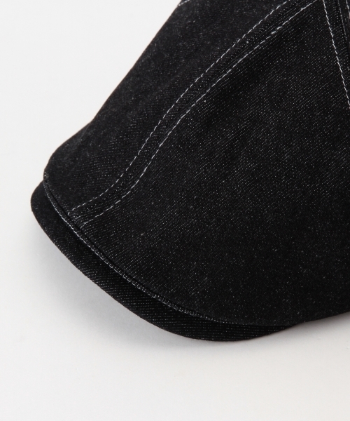 BEAMS(ビームス)の「BEAMS / 6パネル デニム ハンチング(ハンチング/ベレー帽・メンズ・ブラック/インディゴブルー・ONE SIZE)」の11枚目の写真