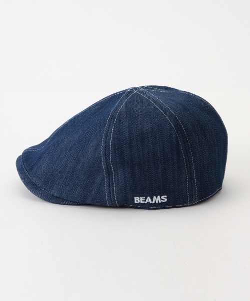 BEAMS(ビームス)の「BEAMS / 6パネル デニム ハンチング(ハンチング/ベレー帽・メンズ・ブラック/インディゴブルー・ONE SIZE)」の13枚目の写真