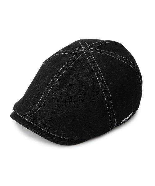 BEAMS(ビームス)の「BEAMS / 6パネル デニム ハンチング(ハンチング/ベレー帽・メンズ・ブラック/インディゴブルー・ONE SIZE)」の5枚目の写真