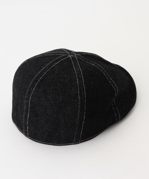 BEAMS(ビームス)の「BEAMS / 6パネル デニム ハンチング(ハンチング/ベレー帽・メンズ・ブラック/インディゴブルー・ONE SIZE)」の7枚目の写真