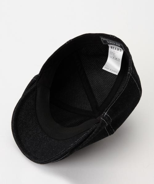BEAMS(ビームス)の「BEAMS / 6パネル デニム ハンチング(ハンチング/ベレー帽・メンズ・ブラック/インディゴブルー・ONE SIZE)」の6枚目の写真
