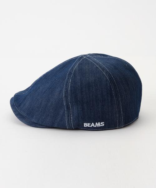 BEAMS(ビームス)の「BEAMS / 6パネル デニム ハンチング(ハンチング/ベレー帽・メンズ・ブラック/インディゴブルー・ONE SIZE)」の21枚目の写真
