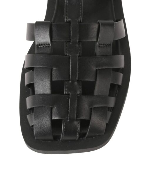 Ungrid（アングリッド）の「フェイクレザーグルカサンダル（サンダル・レディース・ブラック/オフホワイト・S/M/L）」の13枚目の写真