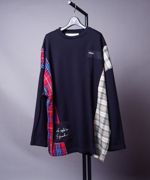 AFYF(エーエフワイエフ)の「裏毛SIDE CHECK SWEAT/ビッグシルエット 裏毛 サイドチェックスウェット/トレーナー(スウェット・メンズ・その他/その他1/その他2・FREE)」の8枚目の写真