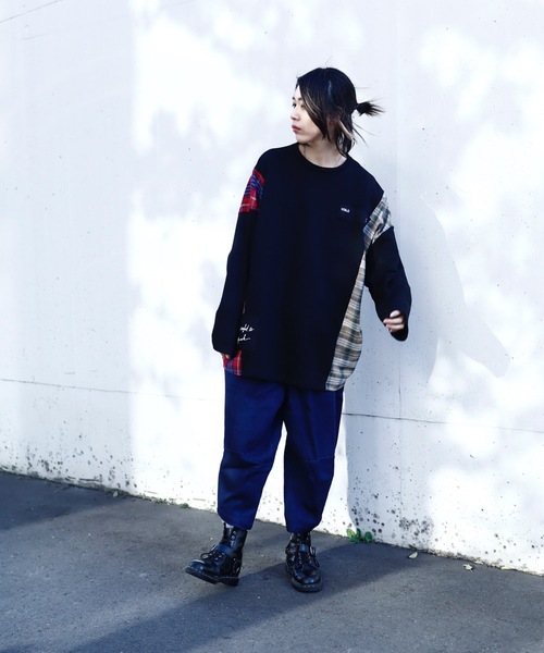AFYF(エーエフワイエフ)の「裏毛SIDE CHECK SWEAT/ビッグシルエット 裏毛 サイドチェックスウェット/トレーナー(スウェット・メンズ・その他/その他1/その他2・FREE)」の21枚目の写真