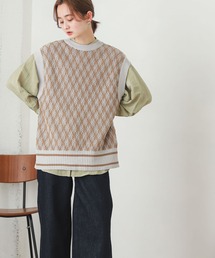 SENSE OF PLACE by URBAN RESEARCH | バックオープンジャガードベスト(ベスト)