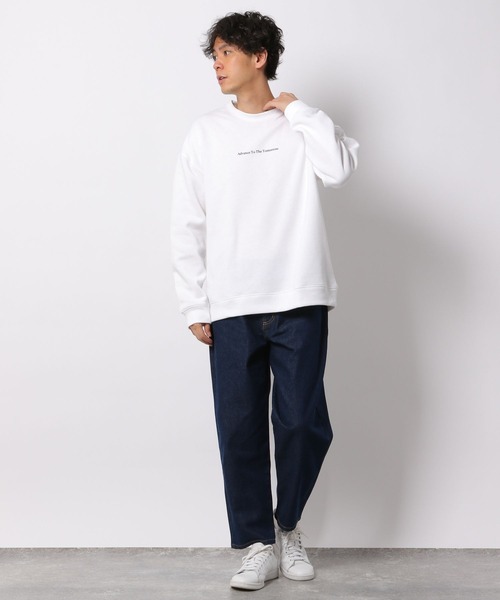 LAKOLE（ラコレ）の「裏起毛フォトプリントプルオーバー / 261473（スウェット・メンズ・ホワイト/ブラック/ブルー・MEDIUM/LARGE）」の5枚目の写真