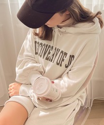 【apres jour clair】【セットアップ可能】スウェットショートパーカー