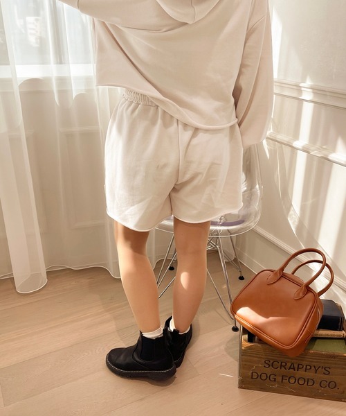 apres jour clair（アプレジュールクレア）の「【apres jour clair】【セットアップ可能】スウェットショートパーカー（パーカー・レディース・ナチュラル/アイボリー/ダークブラウン・X-LARGE/フリー）」の19枚目の写真