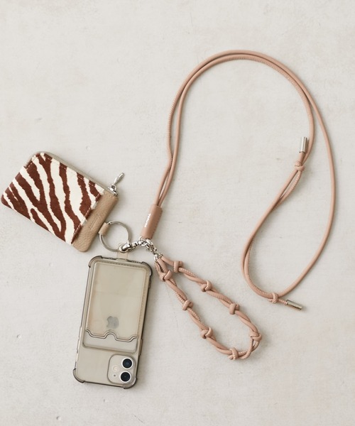 全機種対応】牛革 2way スマホストラップ 2本組（スマホグッズ）｜Beau