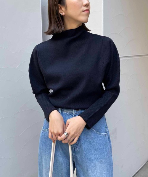 CAPRICIEUX LE'MAGE（カプリシューレマージュ）の「バナナ2重織プルオーバー（ニット/セーター・レディース・ブラック/グレー/オフホワイト・FREE）」の11枚目の写真