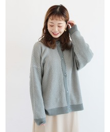 ehka sopo | 前後2WAY編地柄カーディガン(カーディガン/ボレロ)