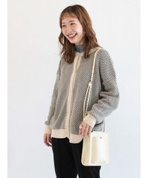 ehka sopo | 前後2WAY編地柄カーディガン(カーディガン/ボレロ)
