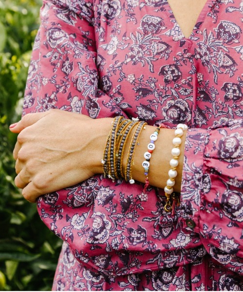 Chan Luu X Ethical Fashion Initiative ワード ブレスレット Af Brcg 018 ブレスレット 名入れ無料 Www Quartzhotel Mx