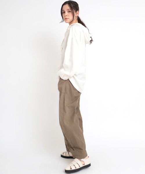 RNA-N(アールエヌエーエヌ)の「J2017 リネンアノラック(Tシャツ/カットソー・レディース・オフホワイト/グレー/グリーン・MEDIUM)」の6枚目の写真