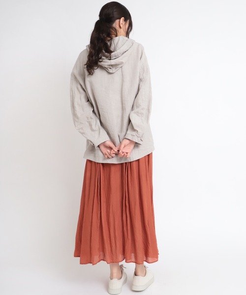 RNA-N(アールエヌエーエヌ)の「J2017 リネンアノラック(Tシャツ/カットソー・レディース・オフホワイト/グレー/グリーン・MEDIUM)」の10枚目の写真