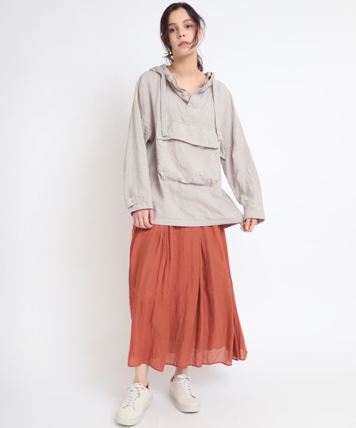 RNA-N(アールエヌエーエヌ)の「J2017 リネンアノラック(Tシャツ/カットソー・レディース・オフホワイト/グレー/グリーン・MEDIUM)」の11枚目の写真