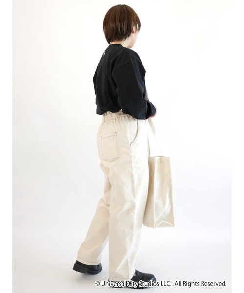 ehka sopo（エヘカソポ）の「『E.T.』ポスターアートトートバッグ（トートバッグ・レディース・レッド/オフホワイト・ﾌﾘ-）」の4枚目の写真