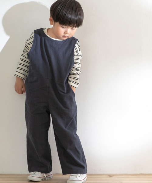 URBAN RESEARCH DOORS(アーバンリサーチドアーズ)の「コットンリネンオールインワン(KIDS)(サロペット/オーバーオール・キッズ・ネイビー/イエロー系その他・105/120/135/150)」の13枚目の写真